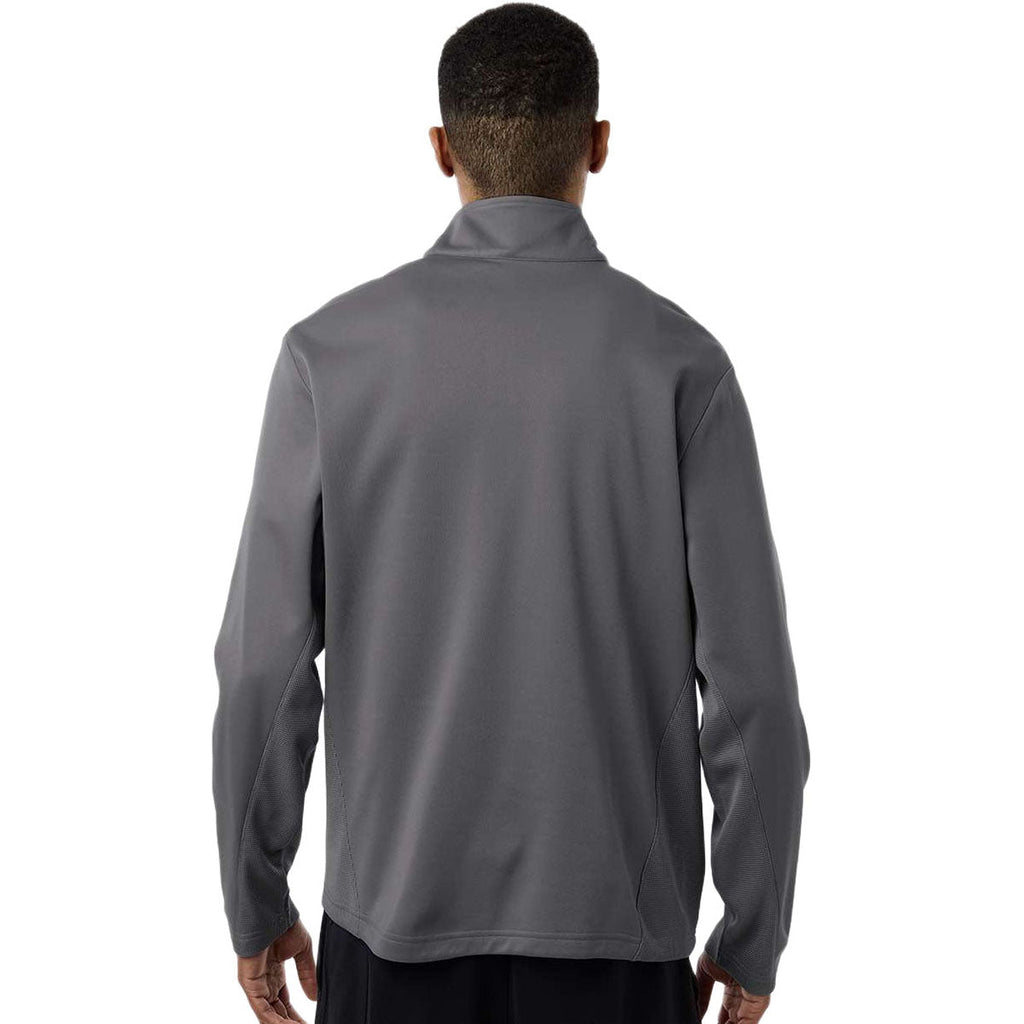 Team 365 Unisex Sport Graphite Squad Cadet Quarter-Zip Tech Fleece Pullover