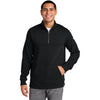 tentree Men's Meteorite Black Space Dye Fleece 1/4-Zip