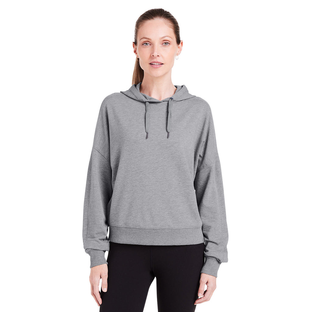 tasc Women's Heather Grey Studio Hooded Fleece