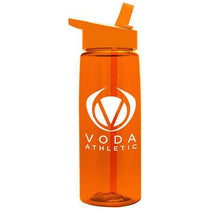 Garyline Transparent Orange Flair Tritan Bottle with Flip-Straw Lid - 26 oz.
