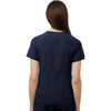 Jaanuu Women's Midnight Navy Calix Fit & Flare Scrub V-Neck Top