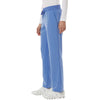 Jaanuu Women's Ceil Blue Xenos Essential Knit-Waist Scrub Pants