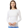 Jaanuu Women's White RegenX Cotton Underscrub Long Sleeve T-Shirt