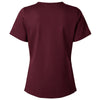 Jaanuu Women's Burgundy Cesi Ultrasoft Scrub V-Neck Top