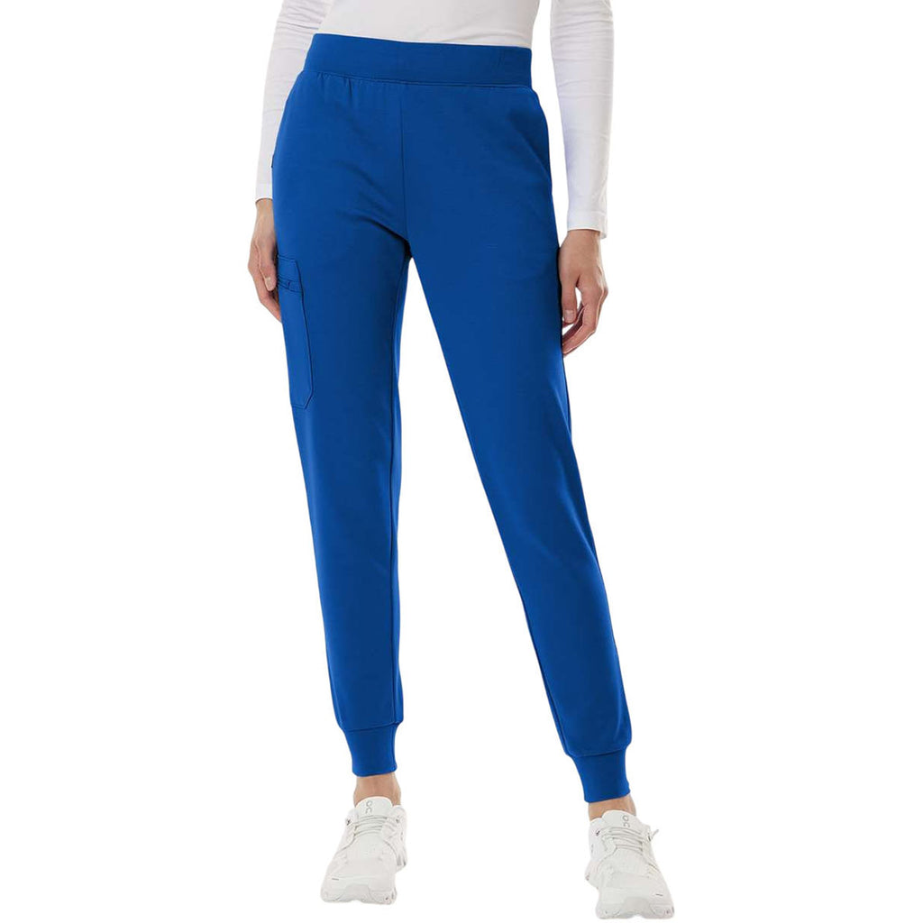 Jaanuu Women's Royal Blue Rubi Ultrasoft Scrub Joggers