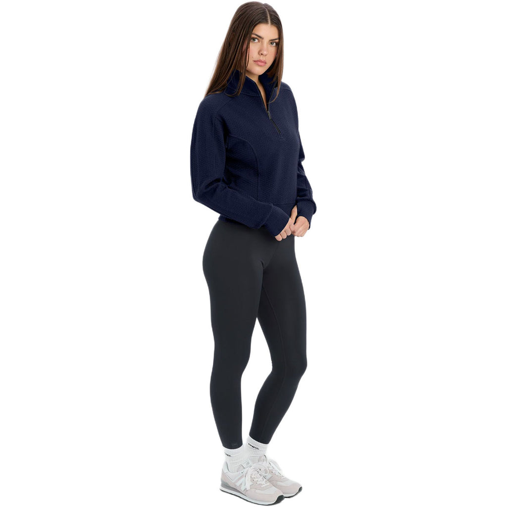 UNRL Women's Midnight Navy Elevation Half-Zip Pullover