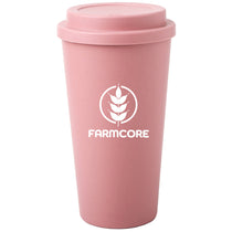 Mixie Pink 16OZ Wheat Straw Mug