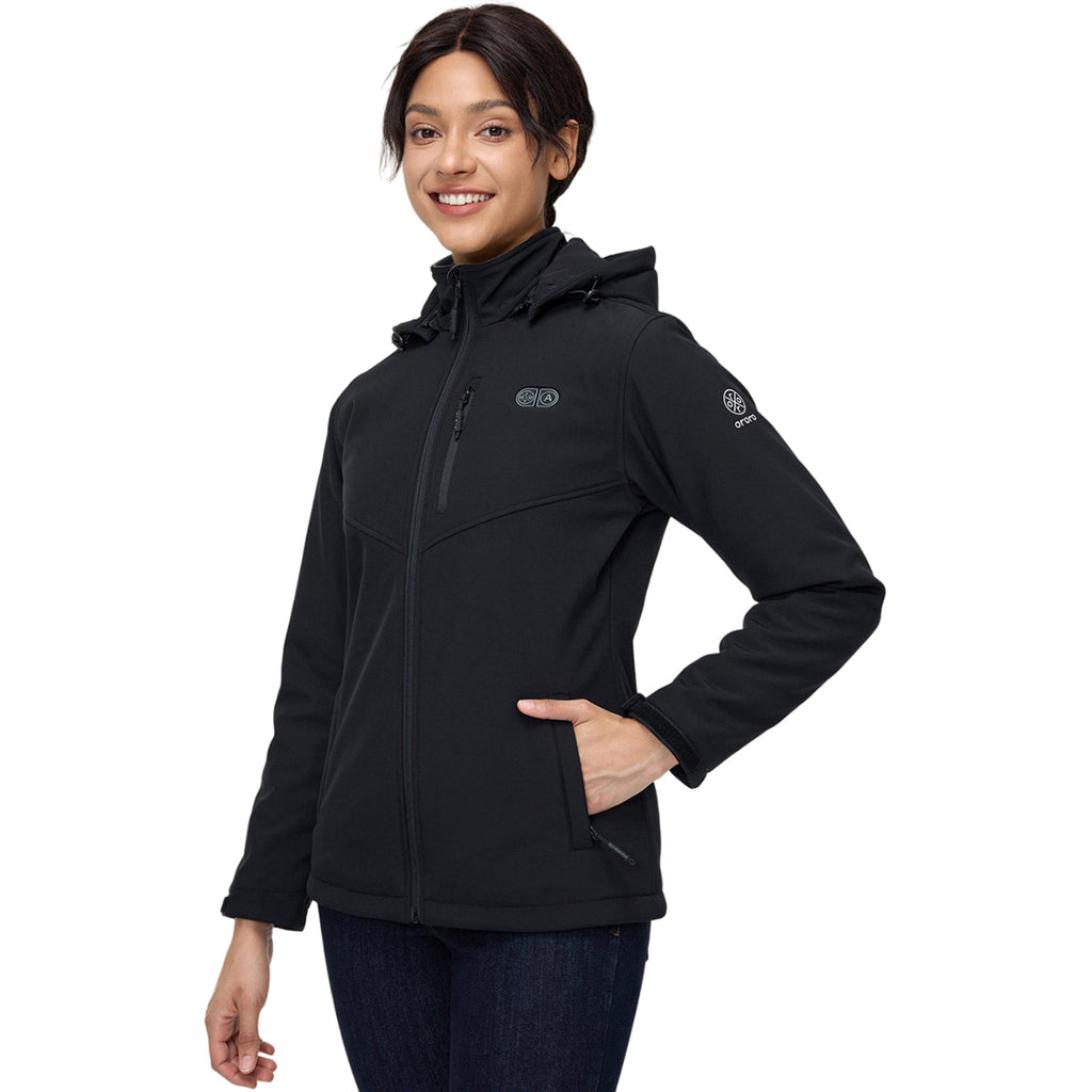 Ororo Women's Black 5-Zone Heated Jacket