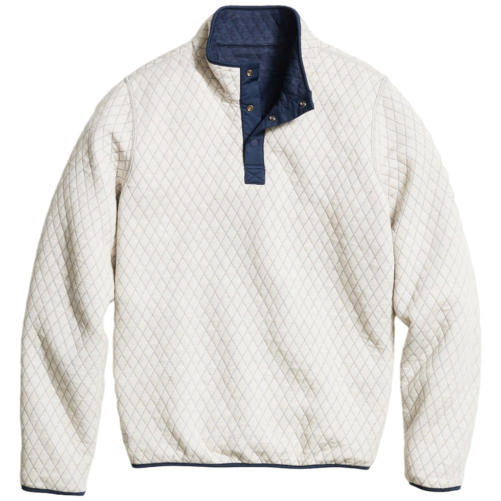 Marine Layer Women's Navy/Oat Reversible Corbet Pullover