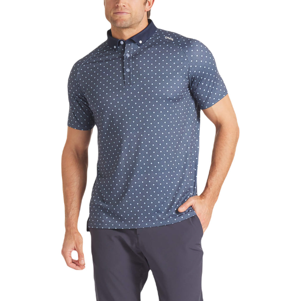 UNRL Men's Navy Windsor Polo