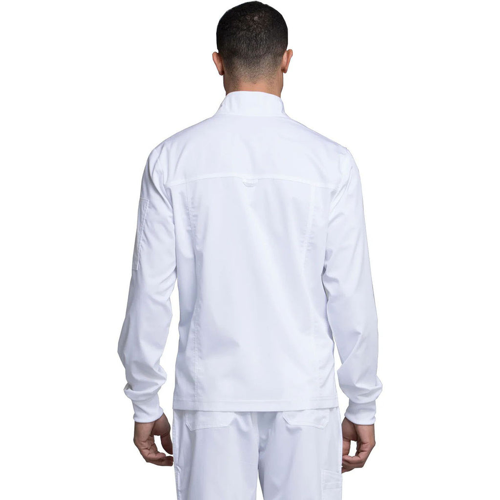 Cherokee Men's White 5-Pocket Zip Front Jacket