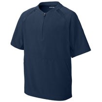 Sport-Tek Youth True Navy Repeat 1/2-Zip Short Sleeve Jacket