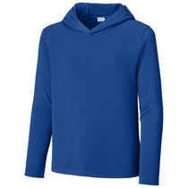 Sport-Tek Youth True Royal Posi-UV Pro Long Sleeve Hoodie
