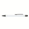 Logomark White Silvana Soft-Touch Ballpoint Pen with Stylus