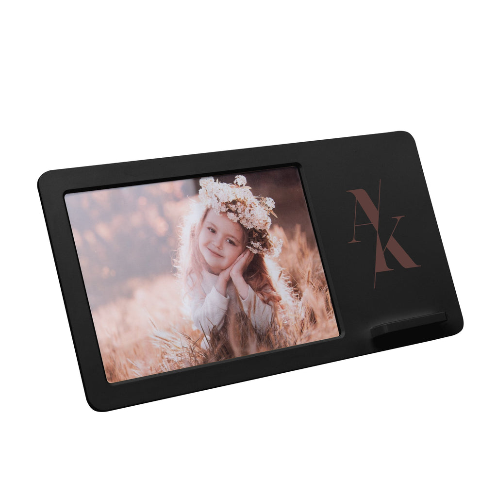 48-Hour Hit Black 4" x 6" Picture Frame with Wireless Charger