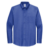 Brooks Brothers Men's Cobalt Blue Tall Wrinkle-Free Stretch Nailhead Shirt