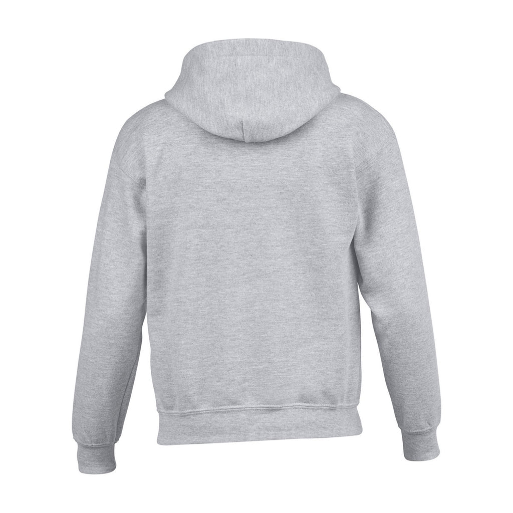 Gildan Youth Sport Grey Heavy Blend Hooded Sweatshirt