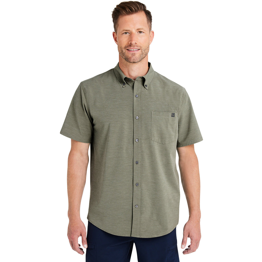 HUK Men's Moss Kona Solid Short Sleeve Shirt