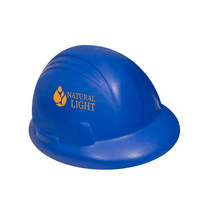 Prime Line Blue Construction Hard Hat Shape Stress Ball