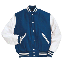Holloway Dark Royal/White Varsity Jacket