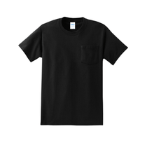 Port & Company Men's Jet Black Tall Essential Pocket Tee