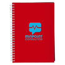 Prime Line Red Hardcover Spiral Notebook 5.75