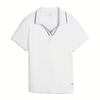 Puma Golf Women's White Glow CLOUDSPUN Essential Golf Polo