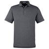 tasc Men's Black Heather Cloud Lightweight Polo