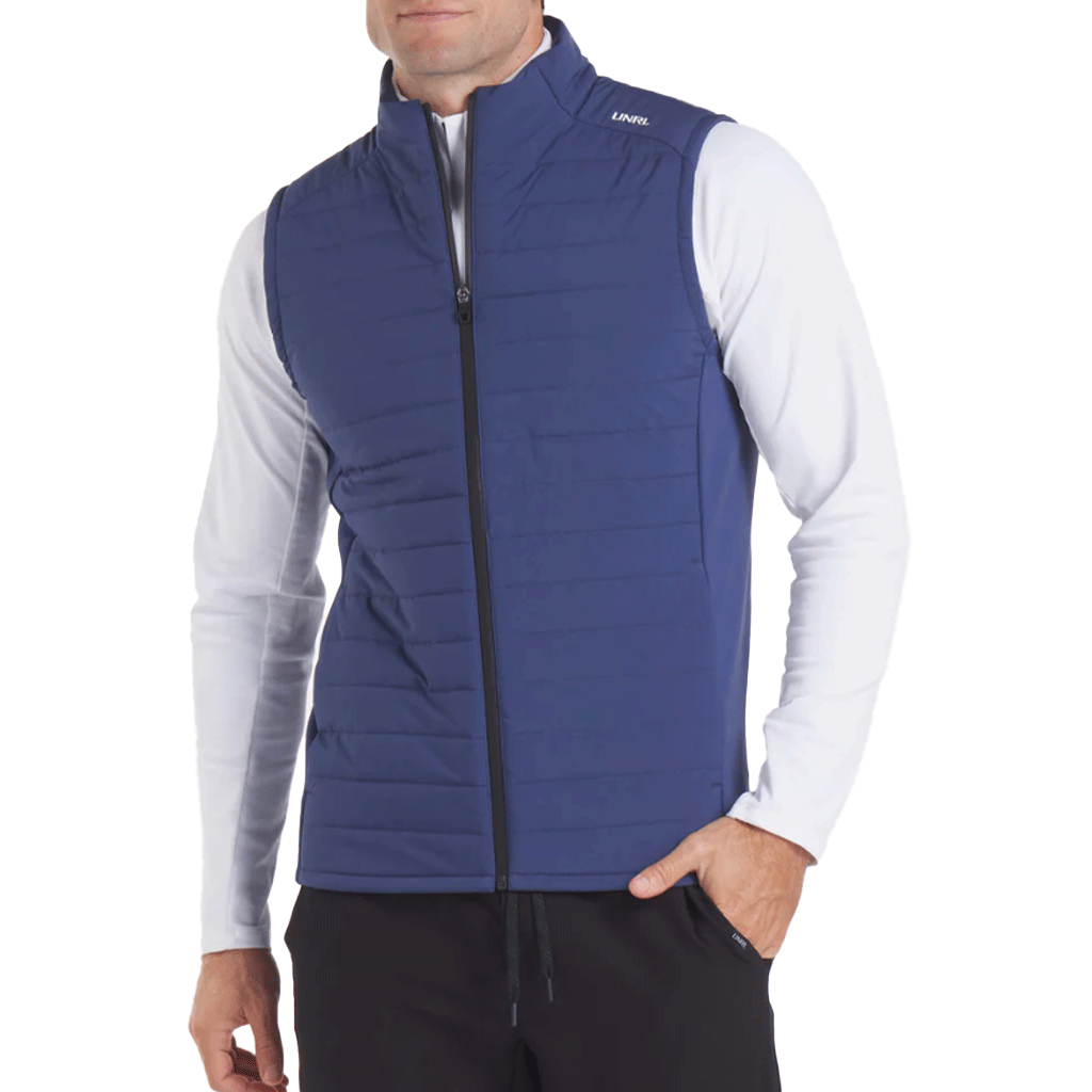 UNRL Men's Harbor Blue Vancouver Quilted Vest