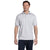 Hanes Men's Ash 5.2 oz. 50/50 EcoSmart Jersey Knit Polo