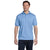 Hanes Men's Light Blue 5.2 oz. 50/50 EcoSmart Jersey Knit Polo