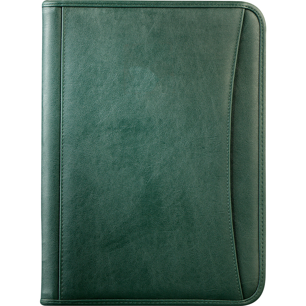 Leed's Green DuraHyde Zippered Padfolio