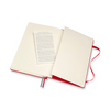 Moleskine Scarlet Red Hard Cover Ruled Large Expanded Notebook