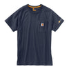 Carhartt Men's Navy Force Cotton S/S T-Shirt