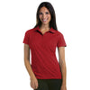 Antigua Women's Dark Red Pique Xtra-Lite Polo