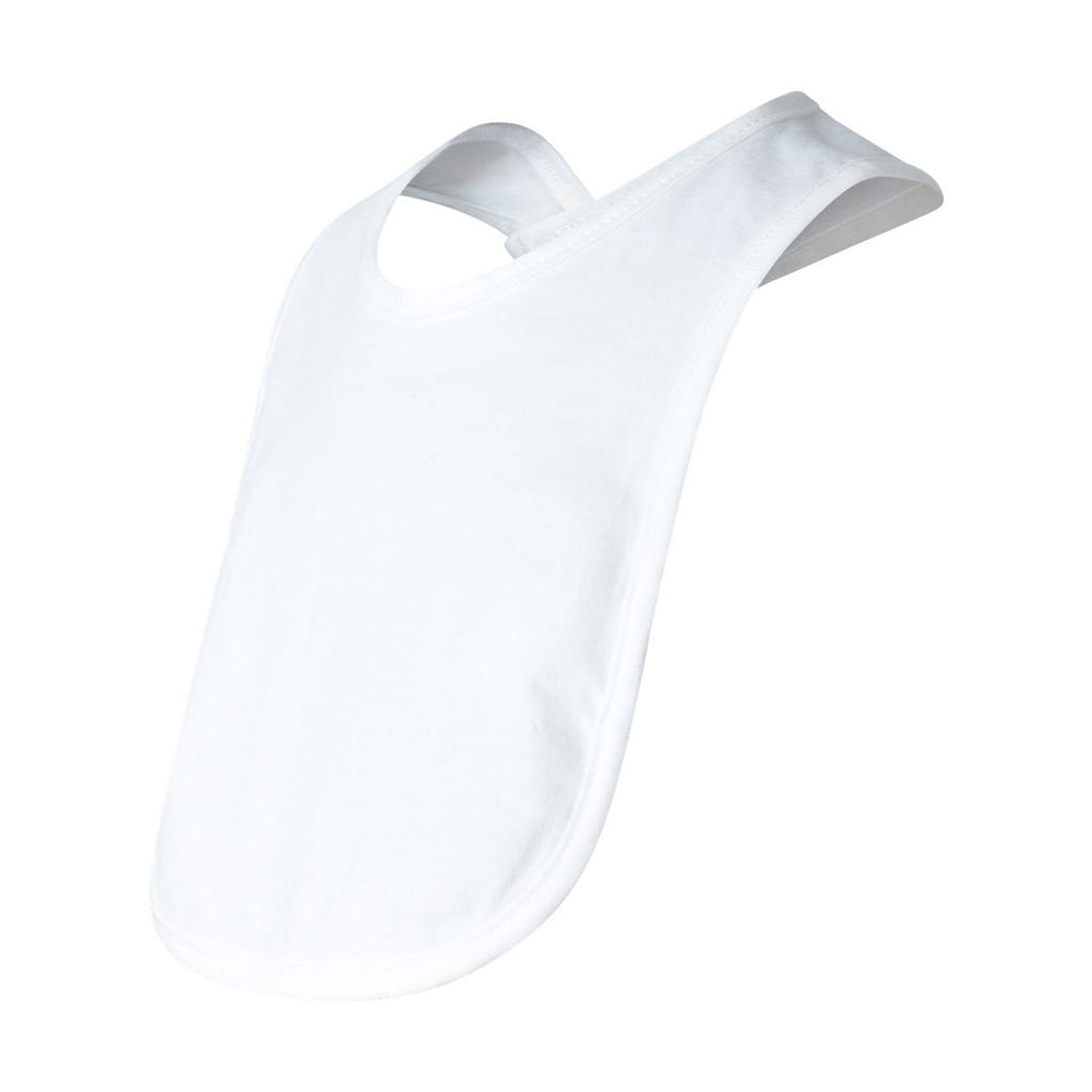 Rabbit Skins White Infant Premium Jersey Bib