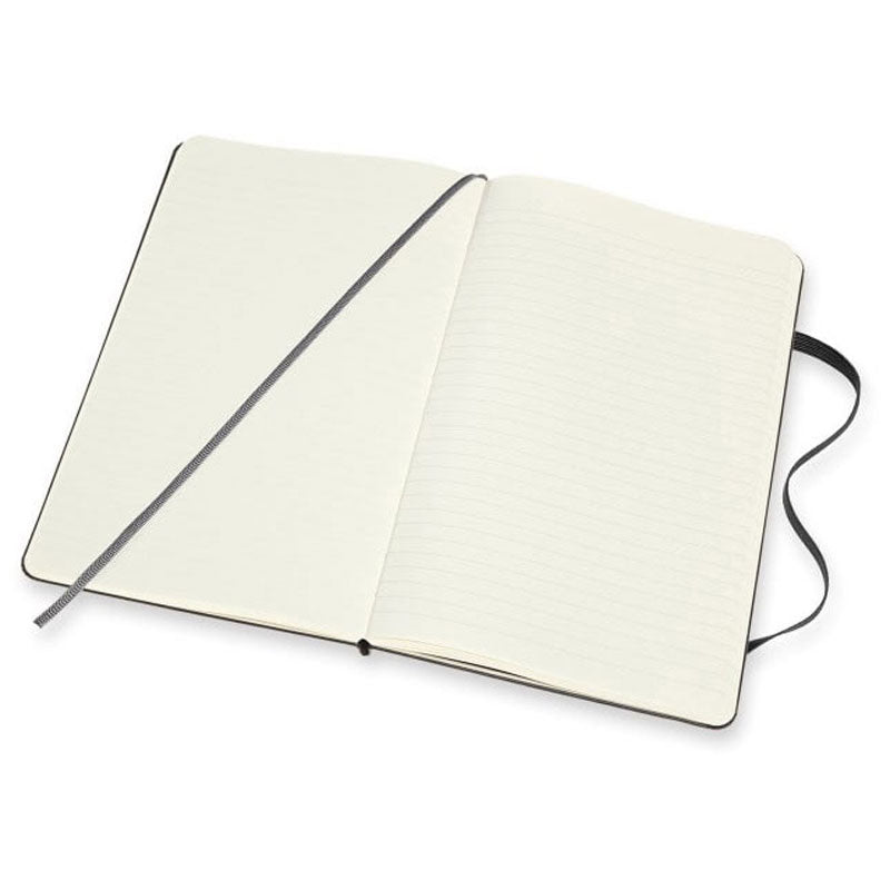 Moleskine Black Hard Cover Large Double Layout Notebook