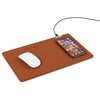 Gemline Cognac Easton Wireless Charging Mouse Pad