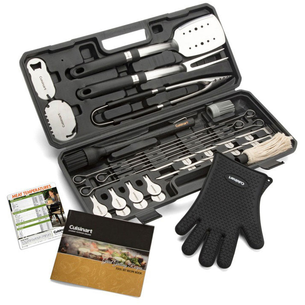 Cuisinart Black 36 Piece Backyard BBQ Tool Set