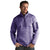 Antigua Men's Dark Purple Heather Fortune Quarter Zip