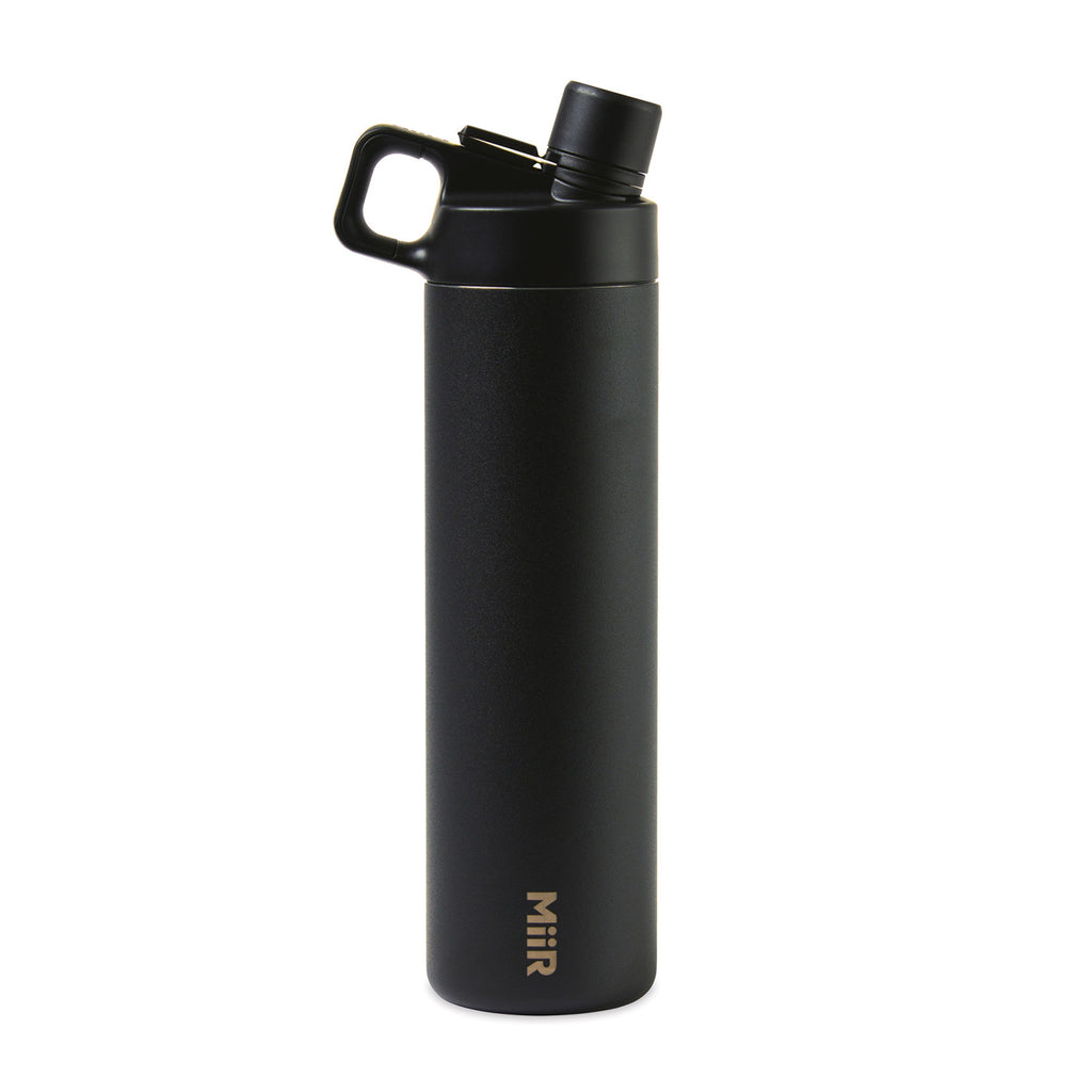 MiiR Black Powder Vacuum Insulated Wide Mouth Hatchback Chug Lid Bottle - 20 Oz.