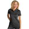 Antigua Women's Black/White Quest Polo