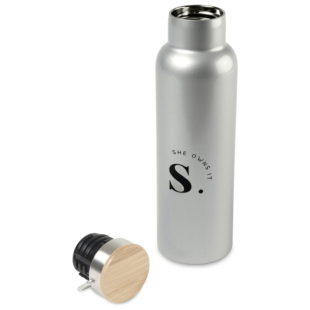 Aviana Silver Double Wall Stainless Steel Bottle - 20 Oz.