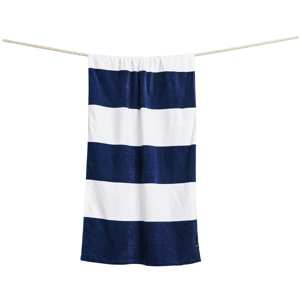 Slowtide Porto Dark Navy Pocket Beach Towel