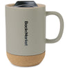 Gemline Sage Gray Valo Ceramic Lidded Mug- 14 Oz