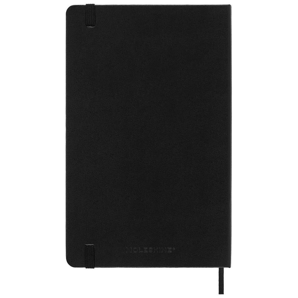 Moleskine Black Hard Cover Large 12-Month Daily 2024 Planner