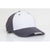 Pacific Headwear White/Graphite Velcro Adjustable Brushed Twill Cap