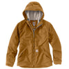 Carhartt Women's Carhartt Brown Full Swing Quick Duck Sherpa-Lined Flame-Resistant Jacket