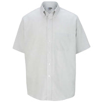 Edwards Men's Light Grey Short Sleeve Oxford Shirt