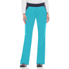 Cherokee Women's Turquoise Flexibles Mid Rise Knit Waist